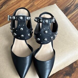 Vince Camuto Black Studded Heels